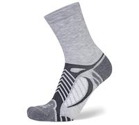 Balega Pk, Grey Ultralight Lightweight Performance Crew Athletic Running Socks for Men and Women (1 Pair), White, X-Large, XL