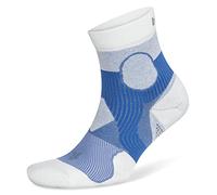Balega Women's Athletic Support Compression Fit Performance Quarter Running Socks (1 Pair) Men, Blue/White, XL