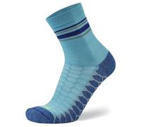 Balega Women's Silver Mini Crew Performance Running Socks, Breathable-Moisture Wicking Style (1 Pair), Cobalt, L