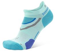 Balega Women's Ultraglide Cushioning No Show Running Socks for Men (1 Pair), Light Aqua/Lake Blue, Medium Performance Athletic, M