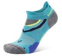 Balega Women's Ultraglide Cushioning Performance No Show Athletic Running Socks (1 Pair) Men, Lake Blue/Grey Heather, S