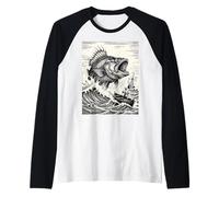 Baleine Clash on the Black Sea Raglan Baseball Tee