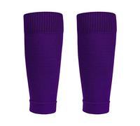 Balems Unisex Leg Sleeves Calf Guards Socks Football Shin Guards Sleeves Socks Tights Leg Warmer for Running, Cycling, Soccer, Golf, Tennis, Suitable for Calf Circumference 35-43CM Purple