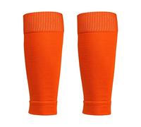 Balems Unisex Leg Sleeves Calf Guards Socks Football Shin Guards Sleeves Socks Tights Leg Warmer for Running, Cycling, Soccer, Golf, Tennis, Suitable for Calf Circumference 35-43CM Orange
