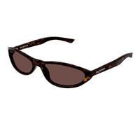 Balenciaga BB0007S 013 Unisex Sunglasses Acetate Havana Brown Round