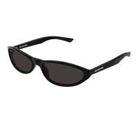 Balenciaga BB0007S 014 Unisex Sunglasses Acetate Black Grey Round