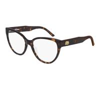 Balenciaga BB0064O 002 Woman Optical frames Acetate Havana Cat Eye