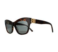 Balenciaga BB0132S Womens Dark Havana and Gold Sunglasses