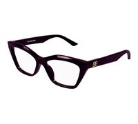 Balenciaga BB0342O 007 Woman Optical frames Acetate Violet Transparent Cat Eye