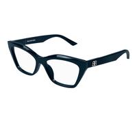 Balenciaga BB0342O 008 Woman Optical frames Acetate Blue Transparent Cat Eye