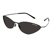 Balenciaga BB0350S 001 Unisex Sunglasses Titanium Black Grey Cat Eye
