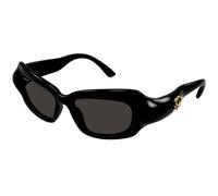 Balenciaga BB0354S 001 Woman Sunglasses Bio-inject Black Grey Squared