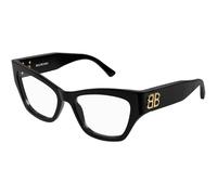 Balenciaga BB0362O 001 Woman Optical frames Acetate Black Transparent Cat Eye