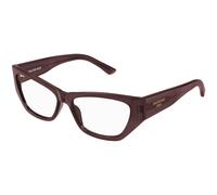 Balenciaga BB0372O 004 Woman Optical frames Acetate Violet Transparent Cat Eye