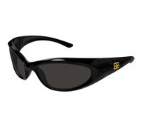 Balenciaga BB0384S 001 Unisex Sunglasses Acetate Black Grey Cat Eye