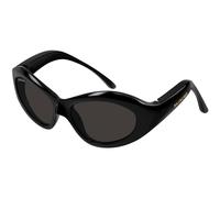 Balenciaga BB0386S 001 Woman Sunglasses Bio-inject Black Grey Cat Eye