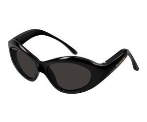 Balenciaga BB0386S 001 Woman Sunglasses Bio-inject Black Grey Cat Eye