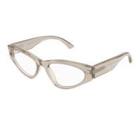 Balenciaga BB0391O 003 Woman Optical frames Acetate Beige Transparent Cat Eye