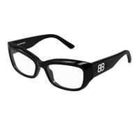 Balenciaga BB0399O 001 Woman Optical frames Acetate Black Transparent Squared
