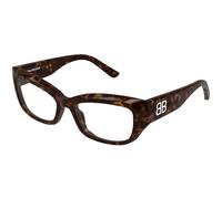 Balenciaga BB0399O 002 Woman Optical frames Acetate Havana Transparent Squared