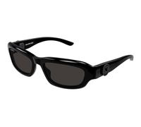 Balenciaga BB0409S 001 Unisex Sunglasses Acetate Black Grey Squared