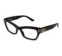 Balenciaga BB0435O 001 Woman Optical frames Acetate Black Transparent Cat Eye