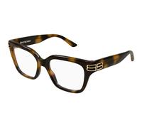 Balenciaga BB0437O 008 Woman Optical frames Acetate Havana Transparent Squared