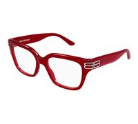 Balenciaga BB0437O 010 Woman Optical frames Acetate Red Transparent Squared