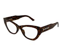 Balenciaga BB0449O 002 Woman Optical frames Acetate Havana Transparent Cat Eye