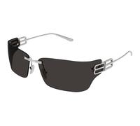 Balenciaga BB0485SA 001 Unisex Sunglasses Metal Ruthenium Grey Squared