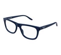 Balenciaga BB0498O 006 Man Optical frames Acetate Blue Transparent Squared