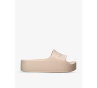 Balenciaga Beige Mono Platform Rubber Pool Slides Eur 41 / 8 Uk Women