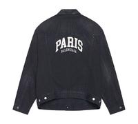 Balenciaga Cities Paris Oversized Denim Jacket 'Washed Black White' 690198TBP479034 S