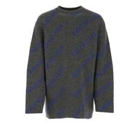 Balenciaga Intarsia Knit Logo Jumper 'Dark Grey' 623283T15671035 XS