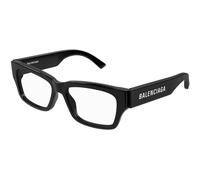 Balenciaga Man Balenciaga BB0376O 001 Optical frames Acetate Black Transparent Squared
