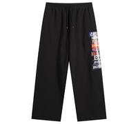 Balenciaga Men's Baggy Bumper Stickers Sweatpants Black Large
