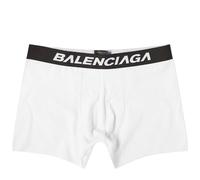 Balenciaga Men's Logo Boxer Briefs White/Black