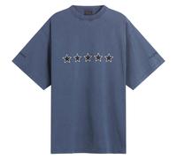 Balenciaga Men's Top Rating Printed T-Shirt Washed Navy