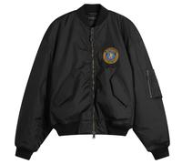 Balenciaga Men's Uniform Nylon Oxford Large Fit Bomber Black