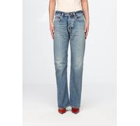 BALENCIAGA Mid-Rise Straight-Leg Jeans in Blue Cotton Denim - Size: 26 - female