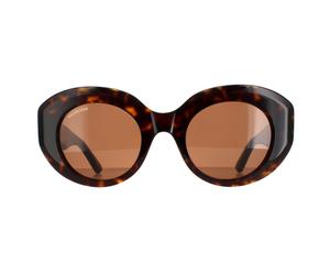 Balenciaga Oval Womens Havana Brown BB0235S - One Size