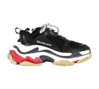 Balenciaga Preloved Triple S Sneakers In Black Polyester Black