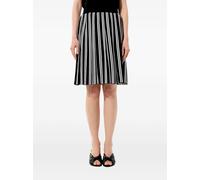Balenciaga striped pleated A-line mini skirt - Black 34-36