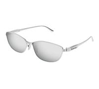 Balenciaga Unisex BB0357SA 002 Sunglasses Metal Silver Silver Squared