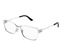 Balenciaga Unisex Balenciaga BB0375OA 003 Optical frames Acetate Silver Transparent Squared