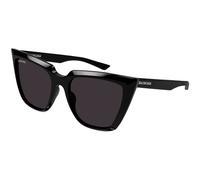 Balenciaga Woman Balenciaga BB0046S 001 Sunglasses Acetate Black Grey Cat Eye Normal