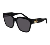 Balenciaga Woman Balenciaga BB0056S 001 Sunglasses Acetate Black Grey Squared