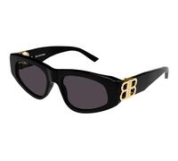 Balenciaga Woman Balenciaga BB0095S 001 Sunglasses Plastic Black Grey Cat Eye