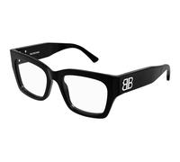 Balenciaga Woman Balenciaga BB0325O 001 Optical frames Acetate Black Transparent Squared