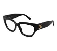 Balenciaga Woman Balenciaga BB0326O 001 Optical frames Acetate Black Transparent Squared